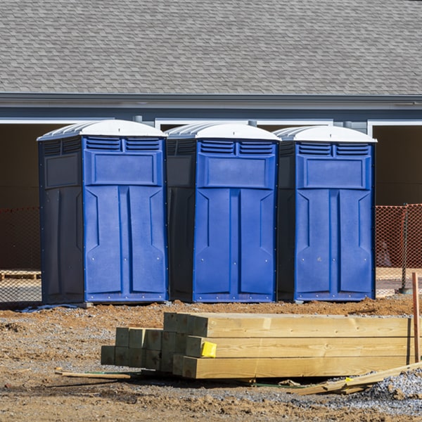 how often are the portable restrooms cleaned and serviced during a rental period in Mount Vernon MO